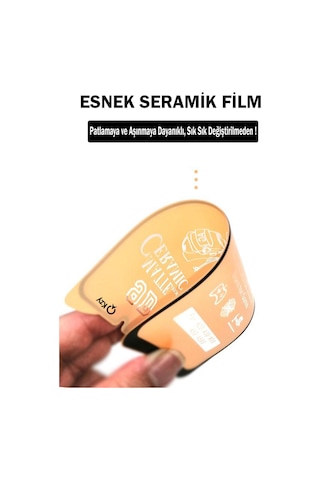 Apple Uyumlu iPhone SE 3 2022 ile Tam Kaplayan Esnek Nano Mat Seramik Ekran Koruyucu