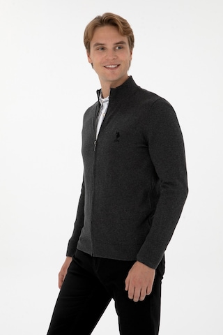 U.s. Polo Assn. Erkek Antrasit Melanj Hırka Triko 50307740-vr081 Antrasit Melanj