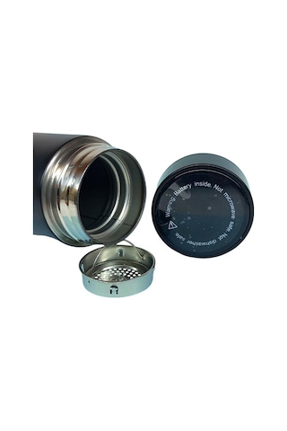 Kişiselleştirilebilir Dereceli Termos 05 Lt Siyah Renk Siyah