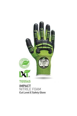 Tg5545 Darbe Emici Nitril Köpük Kesim Seviyesi E Iş Eldiveni