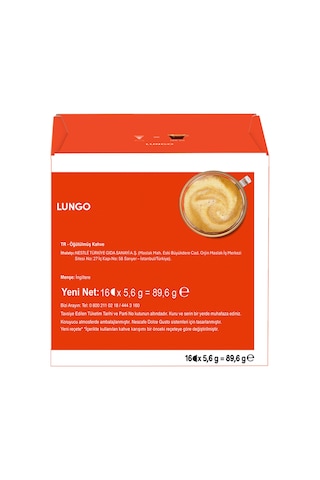 Nescafe Dolce Gusto Lungo Kahve 16 Kapsül