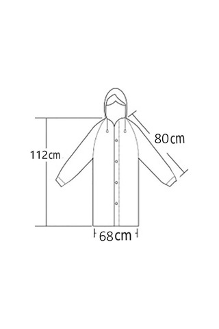 Sarı Kadın Erkek Yağmurluk Kapüşonlu Çıtçıtlı Eva Unisex Pratik Kapşonlu Yağmurluk Xl Büyük Beden