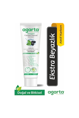 Agarta Doğal Hindistan Cevizi Özlü Aktif Karbon Diş Macunu 100 ML