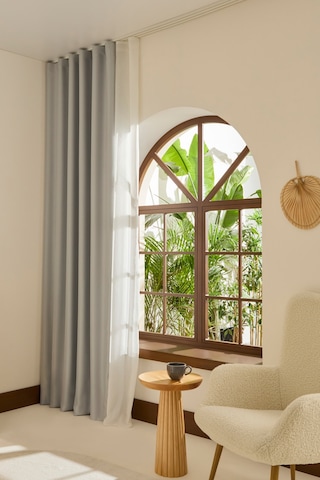Kaşmir Home Harper Star Blackout Açık Gri Perde 150x270 Cm Açık Gri