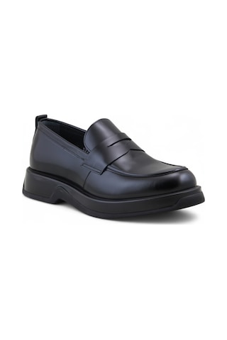 Fosco 3225 Hakiki Deri Loafer Erkek Ayakkabı Siyah Açma