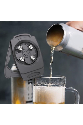 Valkyire Çok İşlevli Metal Kutu Kapağı Cola Kutusu Açıcı Siyah