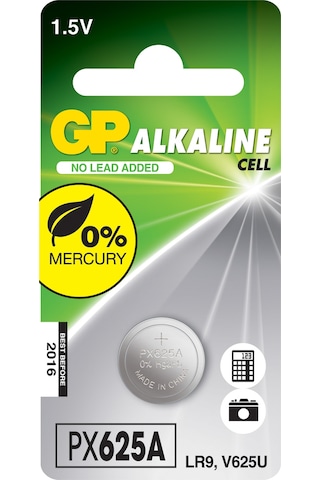 GP PX625A LR9 1.5V Alkalin Blister Düğme Pil