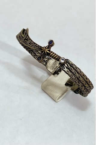 Kelepçeli Kı Lıç Gümüş Erkek Bileklik F16002099