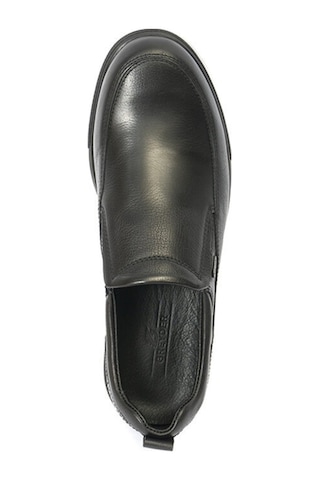 Greyder 10205 Erkek Hakiki Deri Lastikli Comfort Günlük Ayakkabı Siyah