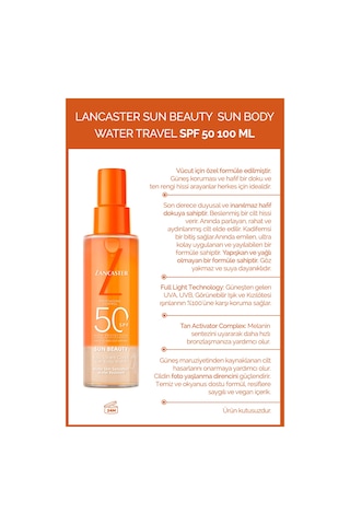 Sun Beauty Hafif Yapılı Ferah Koruyucu Vücut Suyu Spf 50 100 Ml