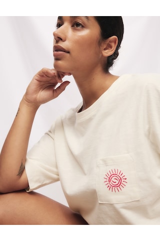 Marks & Spencer Cool Comfort:trade Mark: Baskılı Kısa Pijama Takımı Krem Mix