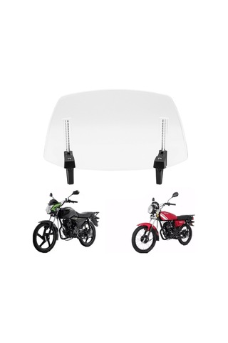 Hallow-motosiklet Ön Cam Uzatma Ön Cam Deflektör Ayarlanabilir Lmk00163tr