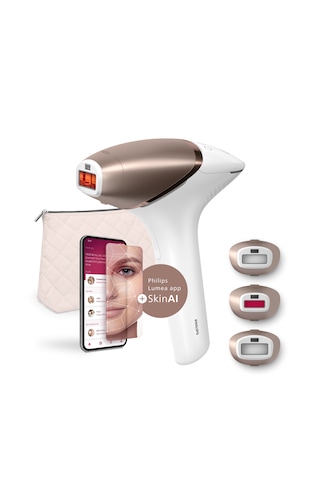 Philips BRI951/03 – 450.000 Atım Lazer Epilasyon Cihazı 4 akıllı başlık: Vücut, Yüz, Bikini,Koltuk Altı - Kablolu/Kablosuz - SkinAi, SmartSkin