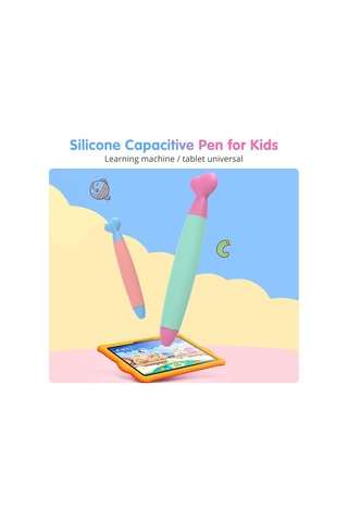 Fonken Kids Dayanıklı Kauçuk Uçlu Çocuklar İçin Stylus Kalem Pembe