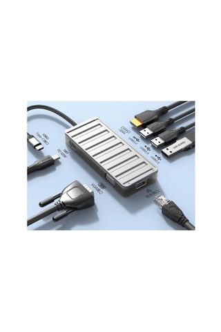 100w 7in1 Usb-c Hub Adaptör Hb-12 Sku: Smg8690010060983