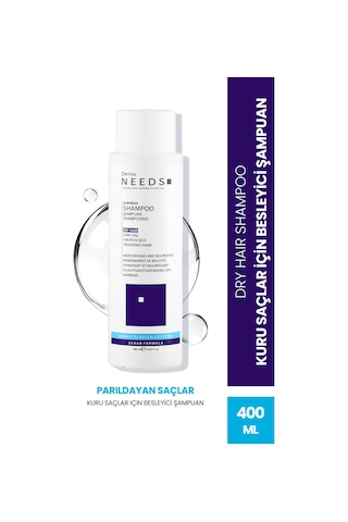 Derma Needs Yıpranmış Ve Kuru Saçlar İçin Şampuan 400 ML Besleyici Biotinli, B5 Vitaminli, Protein Sülfatsız