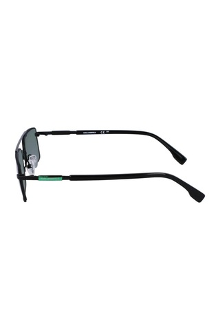 Karl Lagerfeld Kl348s 002 56 Unisex Dikdörtgen Siyah Metal Güneş Gözlüğü