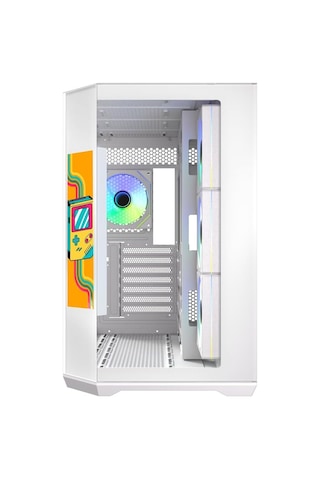 Digital T10 Ef 850w 80 + Bronz 8,8 İnç Rgb Usb 3.1 Atx Mid Tower Beyaz Kasa Bfc-wt10efbbw850-4a