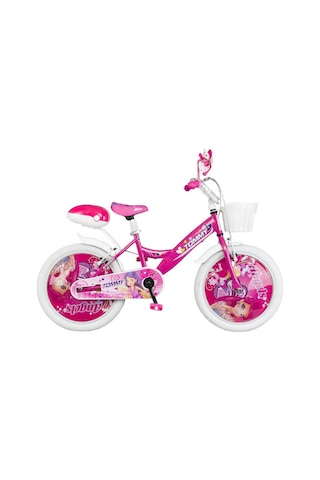 Tommybike Kız Bisikleti 7-10 Yaş Çocuk Bisikleti 20 Jant Bisiklet Kapaklı Pembe