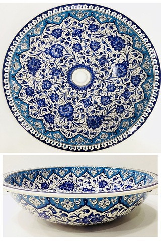 Can Seramik - El Boyaması Iznik Çini Lavabo