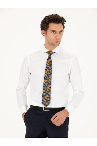 Cacharel Beyaz Slim Fit Pamuk Klasik Gömlek 15841036