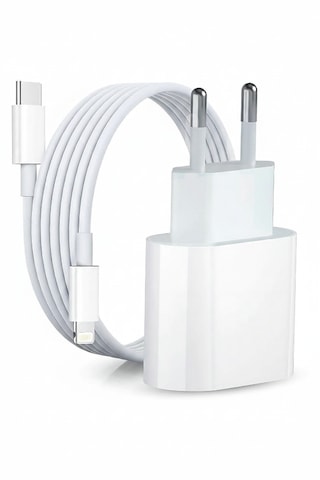 Abatech Hızlı Şarj Destekli Type-c To Lightning Apple Uyumlu iPhone Şarj Aleti Seti 35w Beyaz