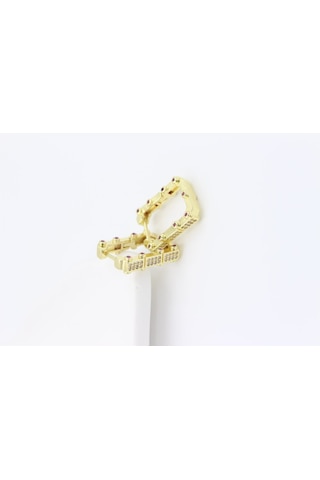 Çelik Küpe 14 - K 1,8cm Çok Renkli