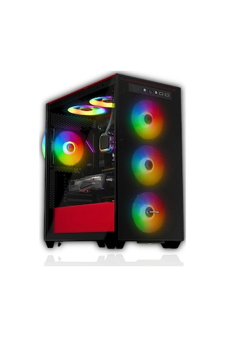Rampage Kasa Blaze Mesh Temperlı Cam Sıyah 4 12cm Argb Fan M-atx Mıd-t Gamıng Psu Yok