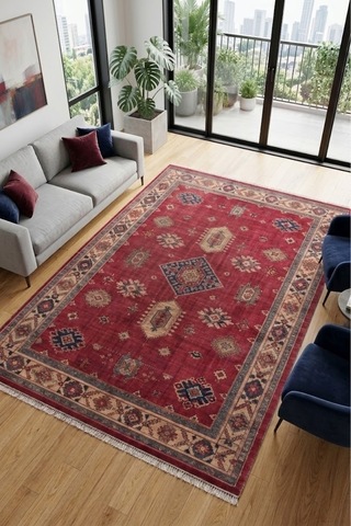 Yolluk Halı Kaymaz Taban Yıkanabilir Leke Tutmaz Kilim Özel Ölçü Koridor Halısı 3025-2 Çok Renkli