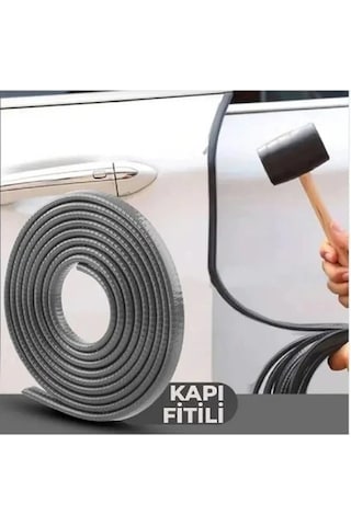 Araç Kapı Koruma Fitili 5metre Parlak Gıri Renk Çarpma Çizilme Önleyici Fitil