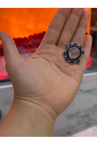 Pembe Turmalin Elmas Yüzük 363