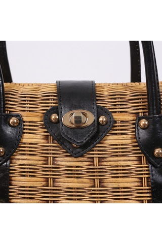 Mylamp Mybag Rattan Çanta 32 X14 X23 Cm Bej
