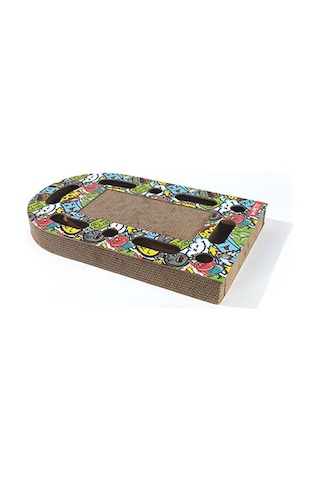 M-pets Urban Style Freestyle Kedi Karton Tırmalama Tahtası Renkli 50x30 Cm 244-54018.01