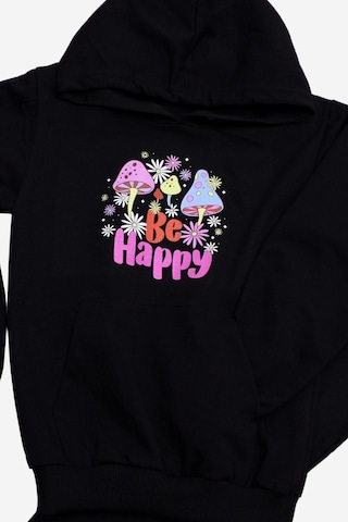 Fyk Kids Kız Çocuk Yazı Baskılı Kapüşonlu Eşofman Takımı Siyah