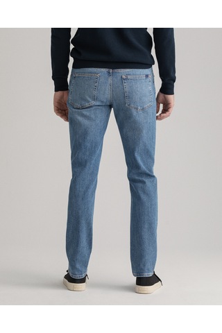 Gant Hayes Erkek Mavi Slim Fit Jean Pantolon DÜZ 1000308.971 Mavi