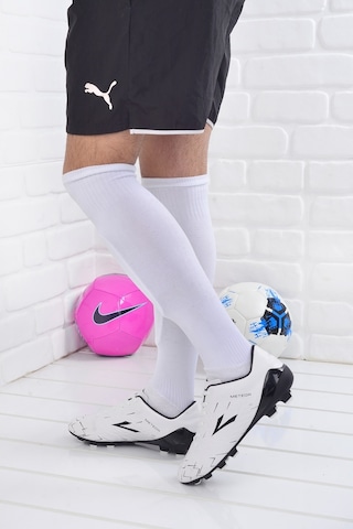 Lig Meteor Erkek Krampon Çim Saha Futbol Ayakkabısı Beyaz  (408093533) Beyaz