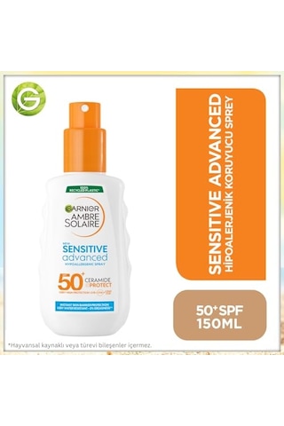 Garnier Ambre Solaire Sensitive Advanced Güneş Koruyucu Sprey Gkf50+ 150ml