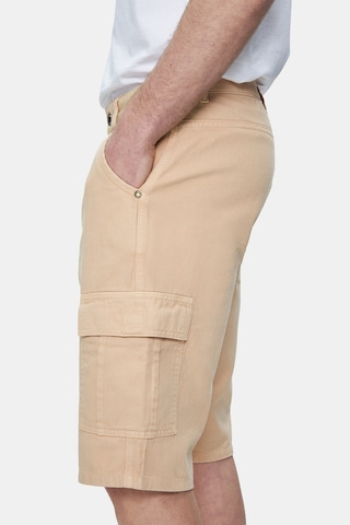 Ucla Blewın Camel Kargo Cepli Gabardin Nakışlı Standard Fit Erkek Şort Camel