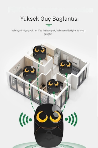 Monozone 1 Alıcı 2 Buton Kapı Zili Su Geçirmez Acil Çağırma