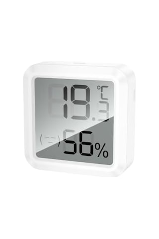 Infomax Dijital Sıcaklık Ve Nem Ölçer Lcd Ekranlı Termometre Higrometre İç Ortam Isı Ve Nem Göstergesi Masaüstü Duvar Tipi Beyaz