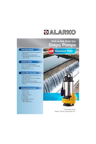 Alarko Wsd 20-12 Diamond Kirli Ve Atık Su Pompaları