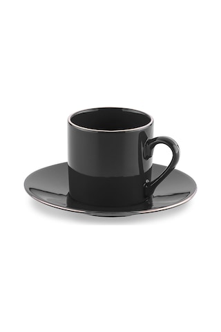 Korkmaz Siesta Collection 6lı Kahve Fincan Takımı Siyah