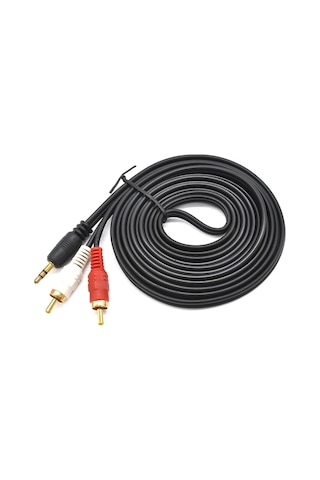 AoGo Aux RCA Stereo Lale Kablo Ses Sistemi Kablosu 3 M