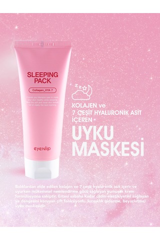 Eyenlip Beauty Kolajen ve 7 Çeşit Hyaluronik Asit İçeren Uyku Maskesi 150 ML