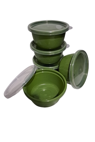 Hobby Life Tick Tock Hava Sızdırmaz Saklama Kabı 5'li Set 5 x 250 ML Yeşil