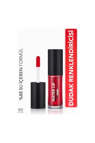 Flormar Kalıcı Mat Dudak Tint'i (Kırmızı) - Water Lip Stain - 002 Love Craft - 8682536042178