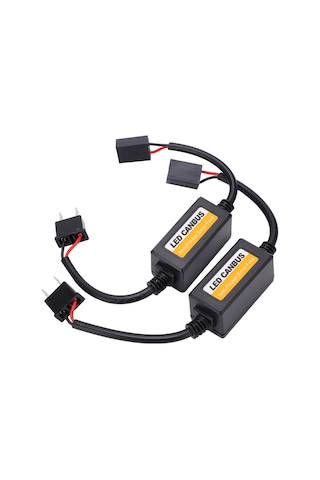 Honmex 2 Adet H7 Led Decoder - Araç Gösterge Paneli Hata Kodunu Kaldırıcı, Titremeyi Önleyici, Dc 9v-16v Uyumlu