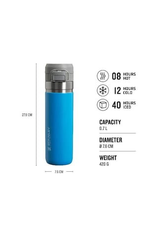 Stanley The Quick Flip Paslanmaz Çelik Soğuk Su Termosu 0.70 Lt Mavi