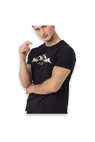 Merrell Taurus M Kısa Kollu Siyah Erkek T-Shirt Siyah