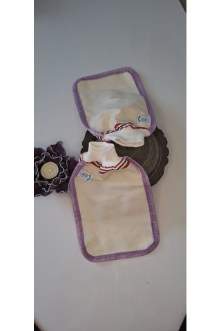 Eker-mor Biyeli Hızlıgiy Kese Seti-2 Adet Kese-lastikli Kese